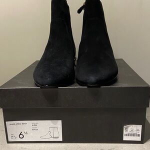 J. Crew Black Suede Ankle Boots